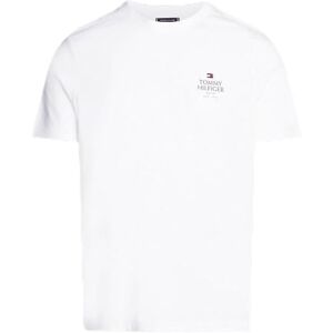 Tommy Hilfiger kortärmad t-shirt med rund hals för män, Vit (vit), 3XL Tommy Hilfiger kortärmad t-shirt med rund hals för män, Vit (vit), 3XL