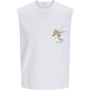 JACK & JONES Joralmeria ärmlös T-shirt Ss Crew Neck, Ljus vit, M JACK & JONES Joralmeria ärmlös T-shirt Ss Crew Neck, Ljus vit, M