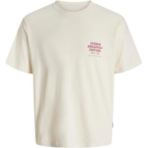 JACK & JONES Jormeadows Typo Tee Ss Crew Neck Pls – Plus Size, Antik vit, 6XL JACK & JONES Jormeadows Typo Tee Ss Crew Neck Pls – Plus Size, Antik vit, 6XL