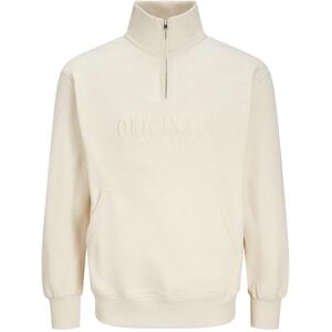 JACK & JONES JACK&JONES Jorfrederiksberg Sweat Quarter Zip Sn, Antik vit, M JACK & JONES JACK&JONES Jorfrederiksberg Sweat Quarter Zip Sn, Antik vit, M