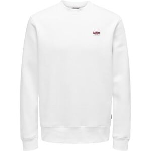 Only & Sons Onsdawson Reg Crew Vd, Ljus vit, XXL Only & Sons Onsdawson Reg Crew Vd, Ljus vit, XXL