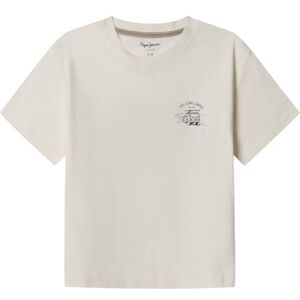 Pepe Jeans pojkar Sherlock t-shirt, vit (Mousse White), 16 Pepe Jeans pojkar Sherlock t-shirt, vit (Mousse White), 16