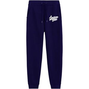 AMERICAN COLLEGE USA Chinos joggingbyxor sport varma kläder blandade män och kvinnor casual modell ACJOGW1 Navy L, Färg: blå, L AMERICAN COLLEGE USA Chinos joggingbyxor sport varma kläder blandade män och kvinnor casual modell ACJOGW1 Navy L, Färg: blå, L