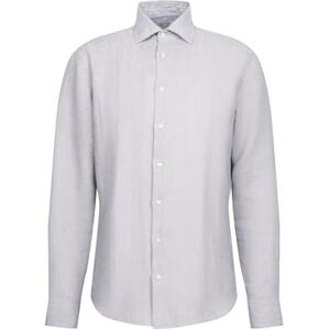 Seidensticker Silkesdekal herr business skjorta – normal passform – mjuk – Kent krage – långärmad – 100% linne, GRÅ, 44 SE Seidensticker Silkesdekal herr business skjorta – normal passform – mjuk – Kent krage – långärmad – 100% linne, GRÅ, 44 SE