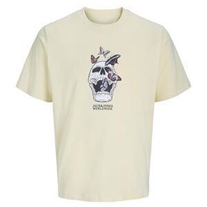 JACK & JONES Jorskull Coast Tee Ss Crew Neck, Dubbel grädde, S JACK & JONES Jorskull Coast Tee Ss Crew Neck, Dubbel grädde, S