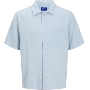 JACK & JONES Jortavira Texture Shirt Ss, Skyway, XS JACK & JONES Jortavira Texture Shirt Ss, Skyway, XS
