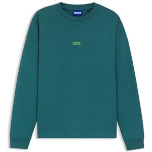 HUGO Sweatshirt för män, Turquoise/Aqua 449, M HUGO Sweatshirt för män, Turquoise/Aqua 449, M