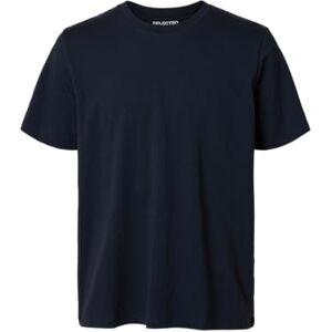 SELECTED HOMME Slhaspen Slub Ss O-hals Tee Noos T-shirt, Blazer marinblå, L SELECTED HOMME Slhaspen Slub Ss O-hals Tee Noos T-shirt, Blazer marinblå, L