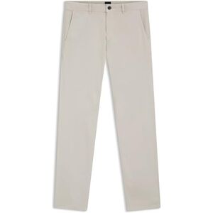 Boss Chino slim fit chinos för män i stretch-bomullssatin, Ljusbeige, 36W x 36L Boss Chino slim fit chinos för män i stretch-bomullssatin, Ljusbeige, 36W x 36L