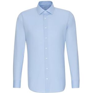 Seidensticker Silkesdekal herr affärströja – smal passform – strykfri – Kent krage – långärmad – lapp – 100% bomull, blå, 36 Seidensticker Silkesdekal herr affärströja – smal passform – strykfri – Kent krage – långärmad – lapp – 100% bomull, blå, 36