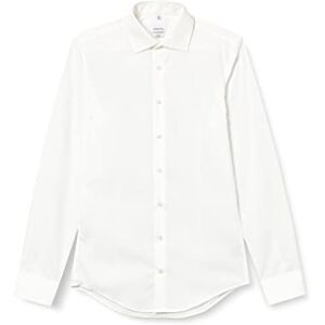 Seidensticker Silkesdekal herr affärströja – slim fit – strykfri – Kent krage – långärmad – 100% bomull, ecru, 42 Seidensticker Silkesdekal herr affärströja – slim fit – strykfri – Kent krage – långärmad – 100% bomull, ecru, 42
