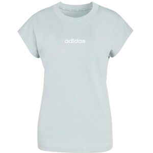adidas Kobiety ESSENTIALS LINEAR COTTON T-SHIRT, Wonder Sage/white, XS adidas Kobiety ESSENTIALS LINEAR COTTON T-SHIRT, Wonder Sage/white, XS