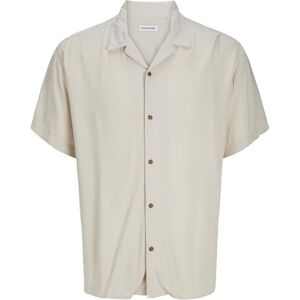 JACK & JONES JJEJEFF SOLID Resort Shirt S/S SN, Moonbeam, M JACK & JONES JJEJEFF SOLID Resort Shirt S/S SN, Moonbeam, M