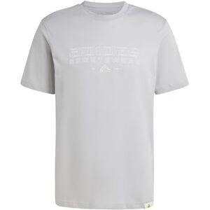 adidas För Män TECH LINEAR GRAPHIC TEE, MGH SOLID GREY, M adidas För Män TECH LINEAR GRAPHIC TEE, MGH SOLID GREY, M