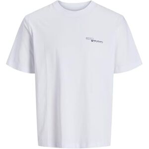 JACK & JONES Jorretiro Back Tee Ss Crew Neck Se25, Ljus vit, L JACK & JONES Jorretiro Back Tee Ss Crew Neck Se25, Ljus vit, L