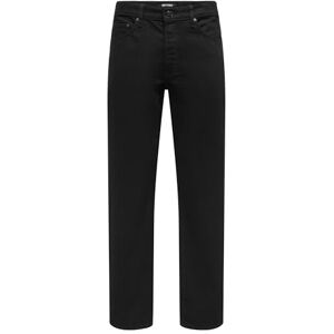 Only & Sons Onsedge STR Stay Black 3425 Azg DNM Noos, Svart denim, 36W / 32L Only & Sons Onsedge STR Stay Black 3425 Azg DNM Noos, Svart denim, 36W / 32L