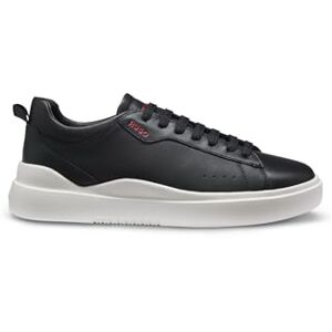 HUGO Herrskor Blake Tenn lädersneakers med logotyp på sidan storlek, svart, 46 EU HUGO Herrskor Blake Tenn lädersneakers med logotyp på sidan storlek, svart, 46 EU