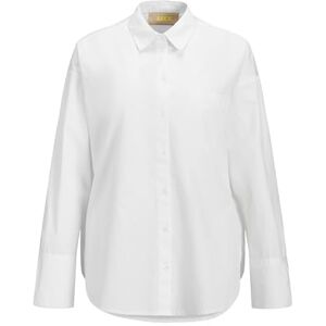 JACK & JONES Jxhenna Ls Poplin Patch Shirt WVN, Blanc De Blanc, XL JACK & JONES Jxhenna Ls Poplin Patch Shirt WVN, Blanc De Blanc, XL