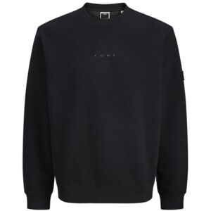 JACK & JONES Jcopoint Sweat Badge Crew Neck Bf, svart, XL JACK & JONES Jcopoint Sweat Badge Crew Neck Bf, svart, XL