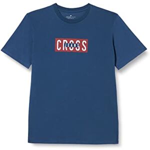 Cross Jeans män 15688 t-shirt, stark blå, normal Cross Jeans män 15688 t-shirt, stark blå, normal