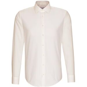 Seidensticker Silkesdekal herr affärströja – slim fit – strykfri – Kent krage – långärmad – 100% bomull, ecru, 38 SE Seidensticker Silkesdekal herr affärströja – slim fit – strykfri – Kent krage – långärmad – 100% bomull, ecru, 38 SE