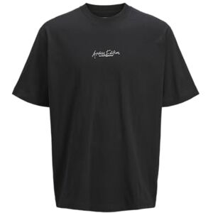 JACK & JONES Jcochrome Silver Print Tee Ss Crew Neck, svart, M JACK & JONES Jcochrome Silver Print Tee Ss Crew Neck, svart, M