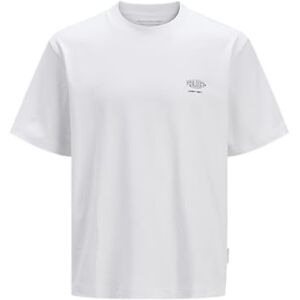 JACK & JONES Jcoconcrete Globe Tee Ss Crew Neck, Ljus vit, M JACK & JONES Jcoconcrete Globe Tee Ss Crew Neck, Ljus vit, M
