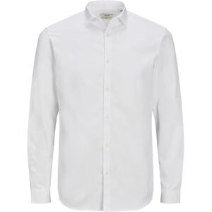 JACK & JONES Crdiff långärmad skjorta för män, Vitt, M JACK & JONES Crdiff långärmad skjorta för män, Vitt, M