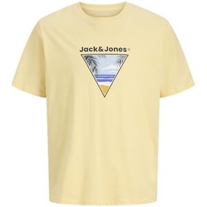 JACK & JONES Jjperry Tee Ss Crew Neck, Solljus, S JACK & JONES Jjperry Tee Ss Crew Neck, Solljus, S