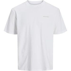 JACK & JONES Herr Jcopacer Back Print Tee Ss Crew Neck, Ljus vit, L JACK & JONES Herr Jcopacer Back Print Tee Ss Crew Neck, Ljus vit, L