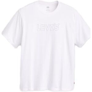 Levi's herr T-tröja Ss Relaxed Fit Tee, Corded Headline Whit, XS Levi's herr T-tröja Ss Relaxed Fit Tee, Corded Headline Whit, XS