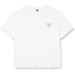 Tommy Jeans herr kortärmad t-shirt rund hals, Vit (vit), XS Tommy Jeans herr kortärmad t-shirt rund hals, Vit (vit), XS