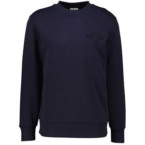 GANT REG Tonal Shield C-Neck Sweat, Kvällsblå, 5XL GANT REG Tonal Shield C-Neck Sweat, Kvällsblå, 5XL