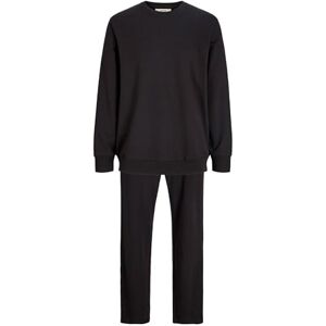 JACK & JONES Jacterry Ls Crew Neck and Pants Set W, svart, XL JACK & JONES Jacterry Ls Crew Neck and Pants Set W, svart, XL