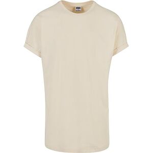 Urban Classics herr T-tröja Long Shaped Turnup Tee, Vit, L Urban Classics herr T-tröja Long Shaped Turnup Tee, Vit, L