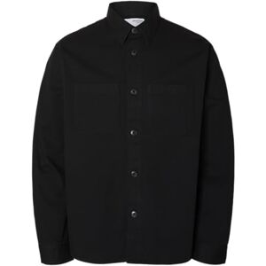 SELECTED FEMME Slhtravis Twill Overshirt Ls Noos, svart, XL SELECTED FEMME Slhtravis Twill Overshirt Ls Noos, svart, XL