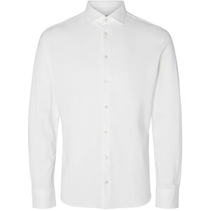 SELECTED HOMME SLHSLIMBOND-piké stickad skjorta LS NOOS, Ljus vit, XXL SELECTED HOMME SLHSLIMBOND-piké stickad skjorta LS NOOS, Ljus vit, XXL