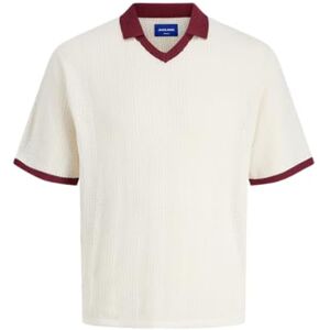 JACK & JONES Jorgramercy Knit Ss retro polo, Havssalt, XL JACK & JONES Jorgramercy Knit Ss retro polo, Havssalt, XL