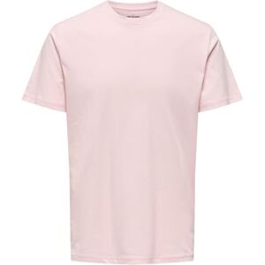 Only & Sons Onsmax Life Ss Stitch Tee Noos, Veiled rosa, L Only & Sons Onsmax Life Ss Stitch Tee Noos, Veiled rosa, L