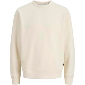 JACK & JONES Jjedover Classic Sweat Crew Neck SN, antik vit, XS herr, Antik vit, XS JACK & JONES Jjedover Classic Sweat Crew Neck SN, antik vit, XS herr, Antik vit, XS