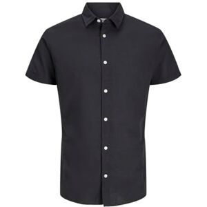 JACK & JONES Herr Jjebreeze skjorta Ss Sn kortärmad, Svart, S JACK & JONES Herr Jjebreeze skjorta Ss Sn kortärmad, Svart, S
