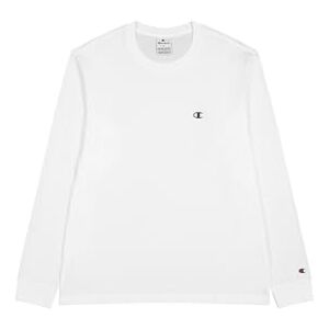 Champion Legacy Basics-L-s Crewneck Långärmad T-shirt för män, Vit, M Champion Legacy Basics-L-s Crewneck Långärmad T-shirt för män, Vit, M