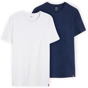 Levi's Slim 2-Pack Crewneck Tee T-Shirt herr, Dress Blues/ White, XS Levi's Slim 2-Pack Crewneck Tee T-Shirt herr, Dress Blues/ White, XS