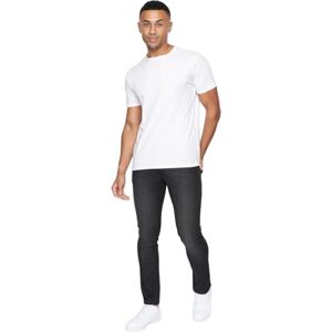 Crosshatch Buraca Slim Fit denim jeans, stretch bomull 5-ficks designerbyxor med knappgylf och märkesvara, storlekar 30-40, vanlig, kort och lång, Buraca/koltvätt, 32W x 30L Crosshatch Buraca Slim Fit denim jeans, stretch bomull 5-ficks designerbyxor med knappgylf och märkesvara, storlekar 30-40, vanlig, kort och lång, Buraca/koltvätt, 32W x 30L