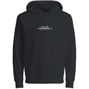 JACK & JONES Jprblacasper Sweat Hood FST, svart, M JACK & JONES Jprblacasper Sweat Hood FST, svart, M
