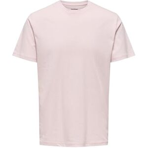 Only & Sons Onsmax Life Ss Stitch Tee Noos, Veiled rosa, S Only & Sons Onsmax Life Ss Stitch Tee Noos, Veiled rosa, S