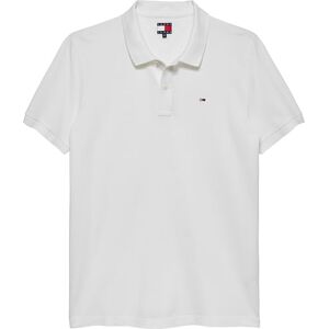 Tommy Jeans herr S/S Polo, Vit, L Tommy Jeans herr S/S Polo, Vit, L