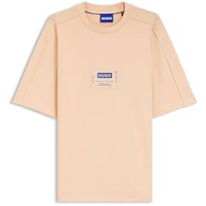 HUGO T-shirt för män, Ljus/pastel orange 836, L HUGO T-shirt för män, Ljus/pastel orange 836, L