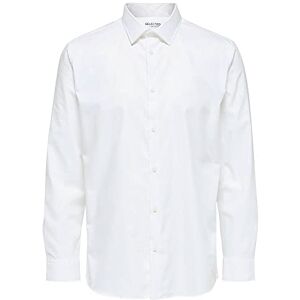 SELECTED HOMME BLACK Herr slhslimethan skjorta Ls Classic B Noos skjorta, Ljus vit, XL SELECTED HOMME BLACK Herr slhslimethan skjorta Ls Classic B Noos skjorta, Ljus vit, XL