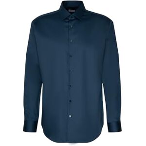 Seidensticker Silkesdekal herr business skjorta – formad passform – lätt att stryka – Kent krage – långärmad – 100% bomull, Turkos, 46 SE Seidensticker Silkesdekal herr business skjorta – formad passform – lätt att stryka – Kent krage – långärmad – 100% bomull, Turkos, 46 SE